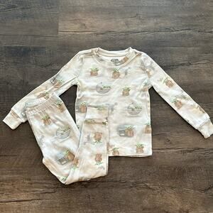 Pottery Barn Kids size 4 Star Wars The Mandalorian Organic Cotton Pajama Set